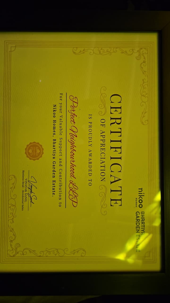 Perfect Neighbourhood RERA Certificate - Real Estate Advisory Bangalore